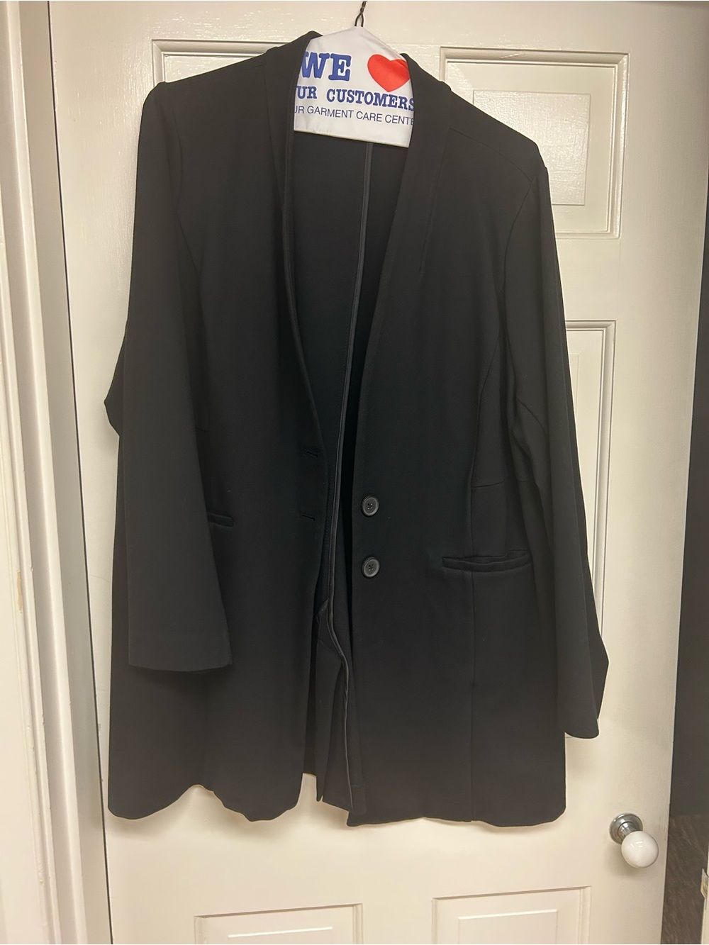 Torrid Black Ponte Longline Women's Blazer Jacket - Classic Open Front 19017424